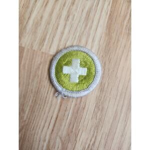 Vintage BSA Boy Scouts of America Safety Merit Badge Patch Eagle Required